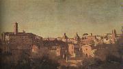  Jean Baptiste Camille  Corot The Forum seen from the Farnese Gardens Sweden oil painting reproduction